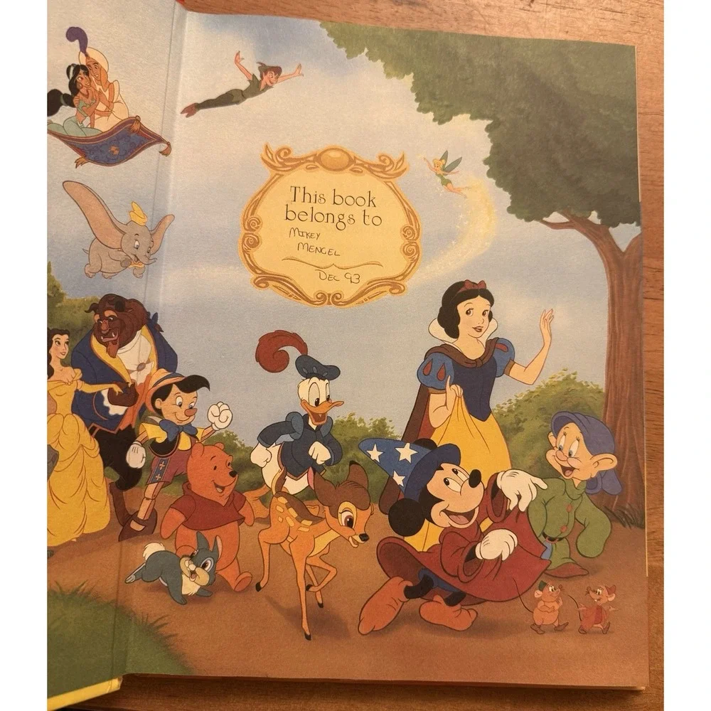 Vintage Disney's Aladdin Hardcover Book Adapted‎ by Don Ferguson 90s